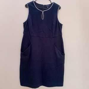Land’s End 16W Navy Quilted Tank Dress